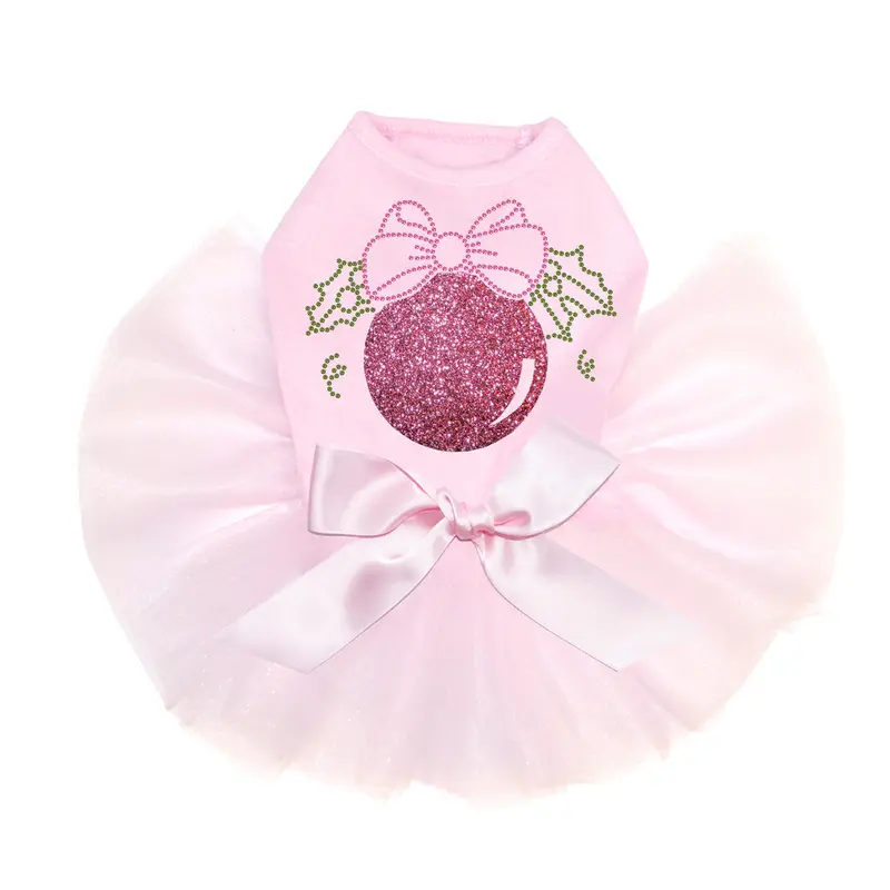 Pink Glitter Ornament  - Custom Tutu