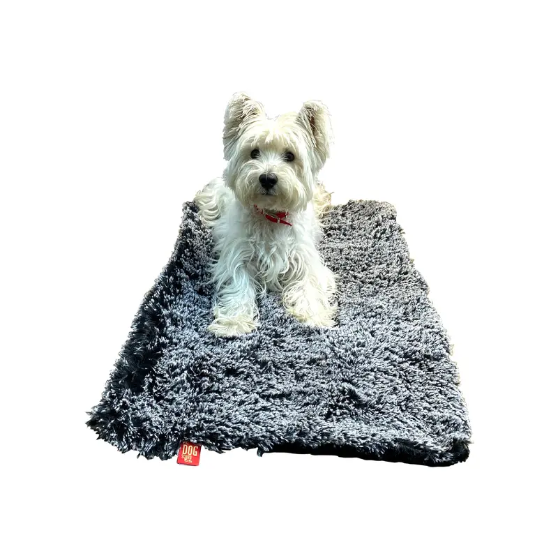 Blanket, Powder Puff-Black/white