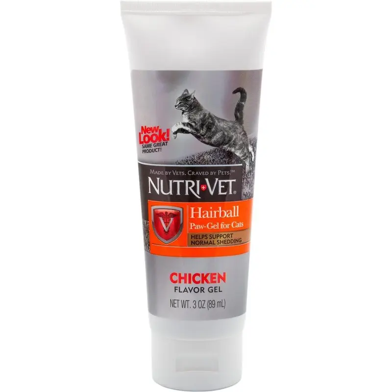 Nutri-Vet Hairball Chicken Flavor Paw-Gel for Cats