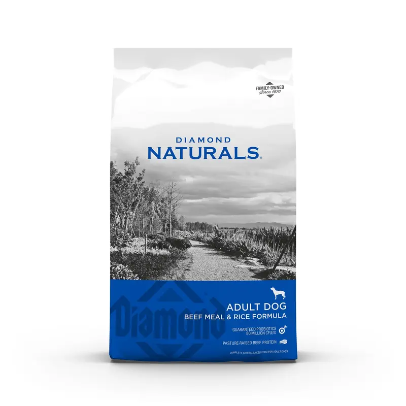 Diamond Naturals Beef Meal & Rice Adult Dog, 40 Lb