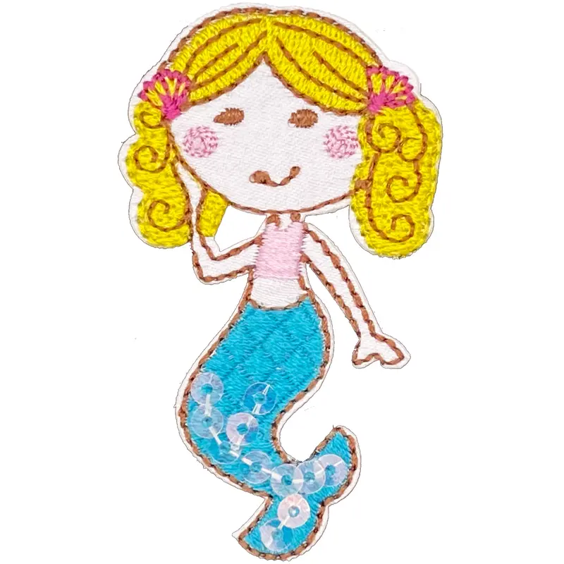 Mermaid Blond Curly Hair - Patch