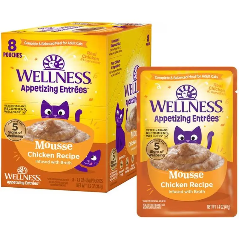 Wellness Appetizing Entrees Chicken Mousse Cat (1.4oz)