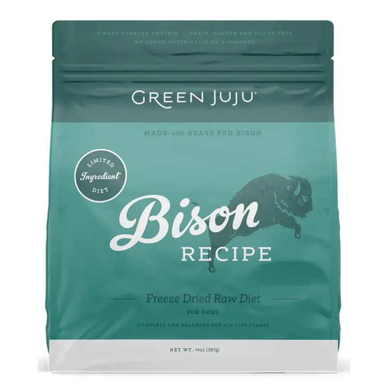 Green Juju Freeze Dried Limited Ingredient Bison 14 oz.