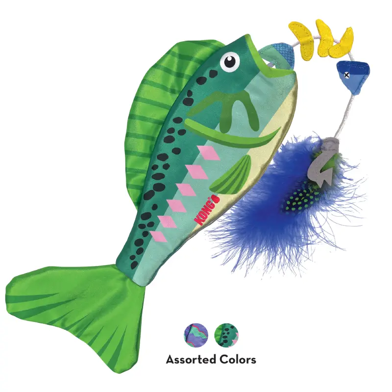 Kong Cat Toy Wrangler Angler Fish