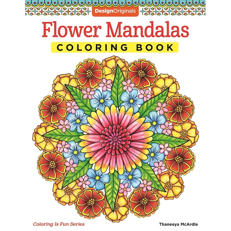Flower Mandalas Coloring Book