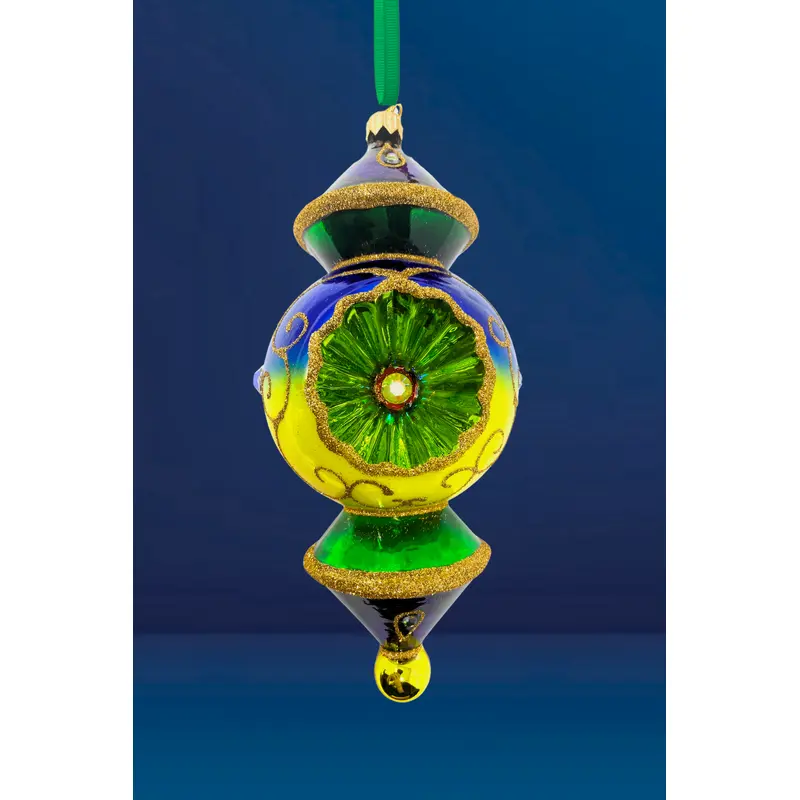 City of Lights Reflector Glass Ornament