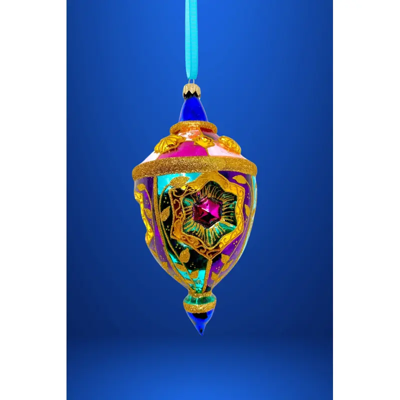 Venetian Lights Glass Christmas Ornament