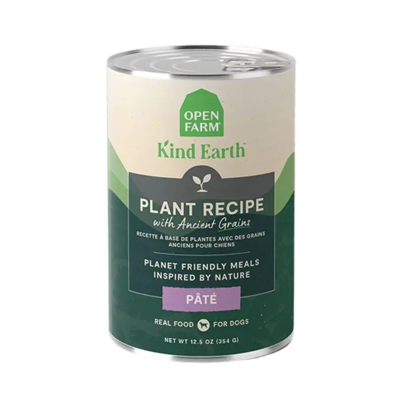 Open Farm Kindearth Wet Dog Food - Plant Pate with Ancient Grains - 12.5oz Can