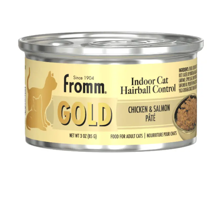 Fromm Indoor Cat Hairball Control Gold Chicken & Salmon Pate