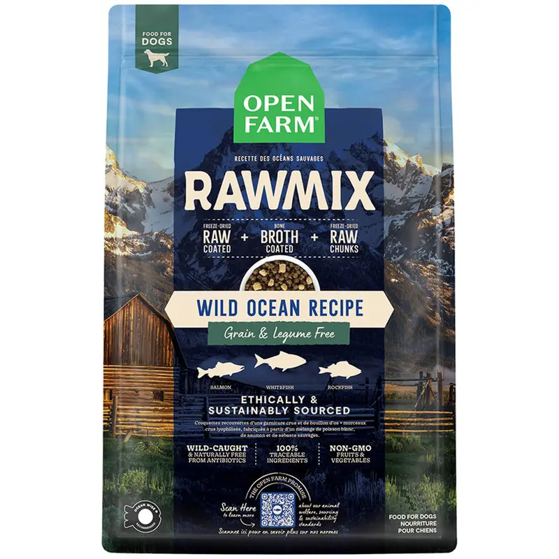 Open Farm RawMix Grain Free Wild Ocean Recipe Dry Dog Food 20lb