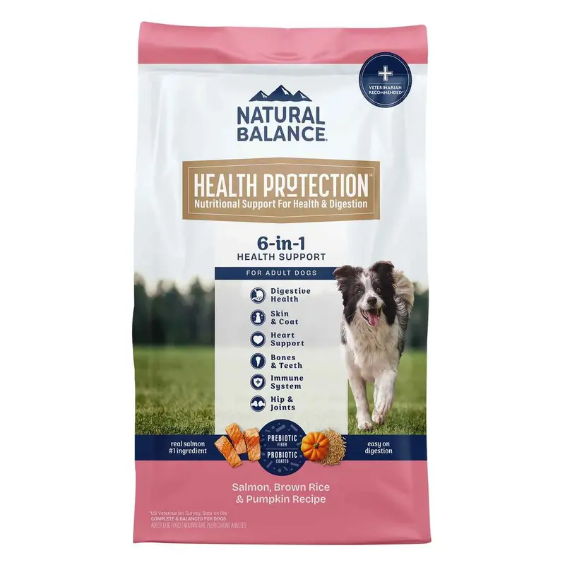 Natural Balance Health Protection Dry Dog Food, Salmon, Brown Rice & Pumpkin Recipe, 24lb