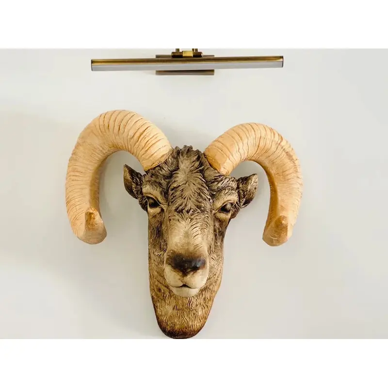 Ram Head Wall Mount Sculpture