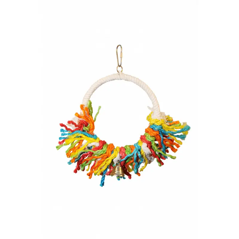 A & E Happy Beaks Rope Preening Swing Bird Cage Accessory