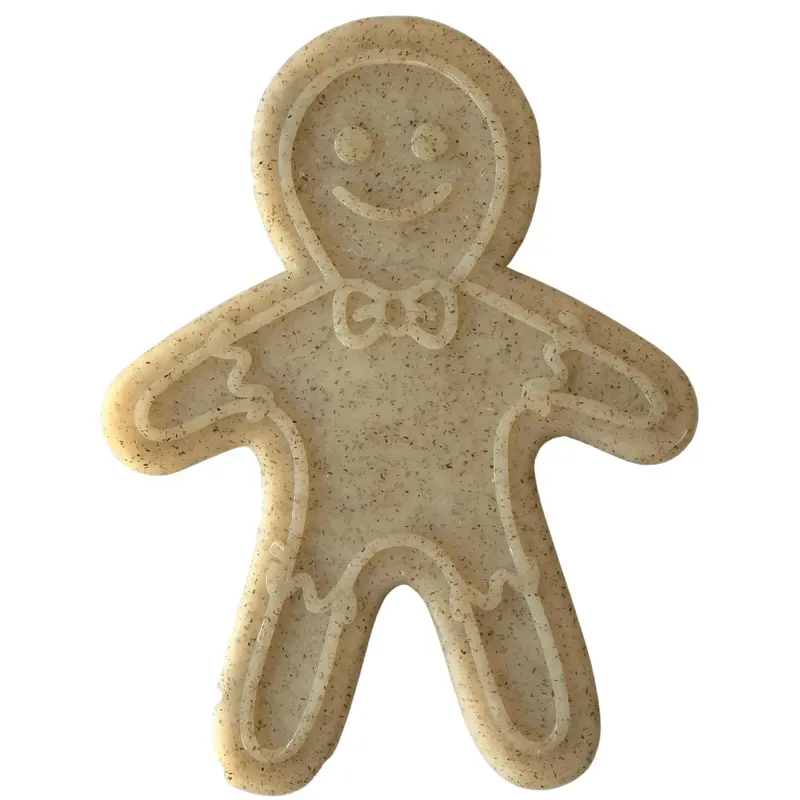 SodaPup Gingerbread Man Nylon Dog Toy Brown