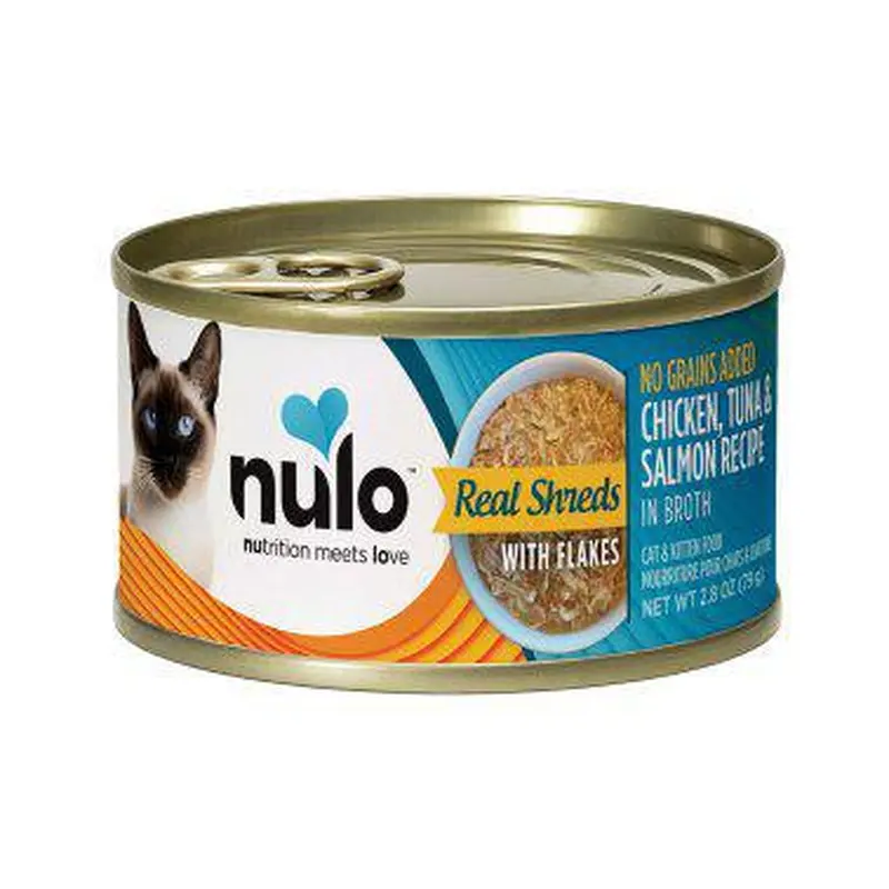 Nulo Cat and Kitten Food Flaked Chicken and Salmon 2.8oz Can