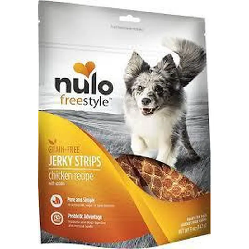 Nulo treats Jerky Strip Chicken/Apple 5oz