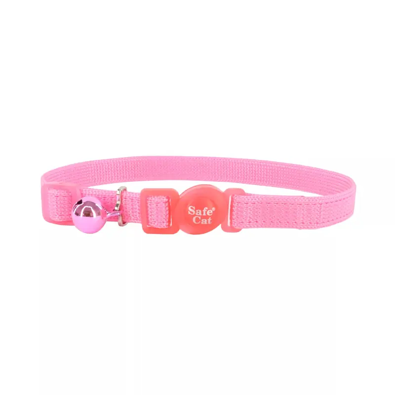 Coastal Safe Cat 3/8in Wide 8-12in Breakaway Collar Bright Pink