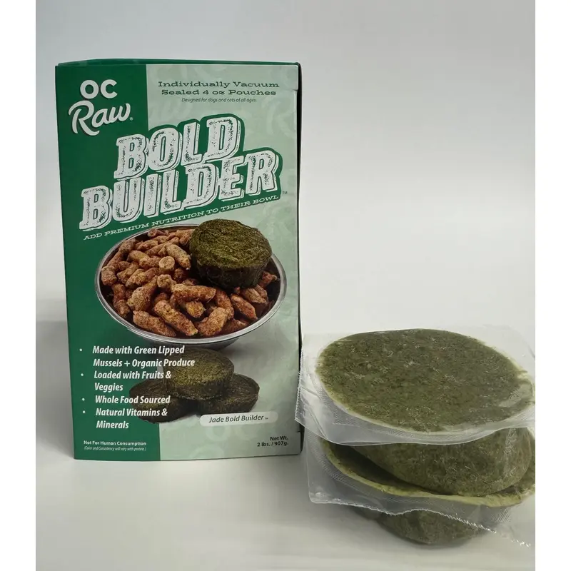 OC Raw Bold Builder Jade Green Lipped Mussels With Organic Vegetables 2 lb