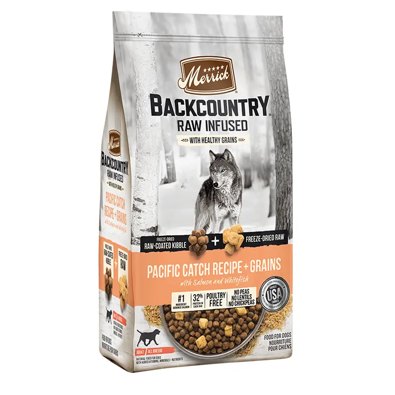 Merrick Backcountry Raw Infused with Healthy Grains Pacific Catch for Dog 20lbs