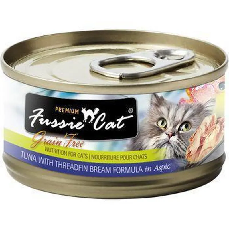 Fussie Cat Can Tuna and Threadfin Bream in Aspic GF 2.82oz