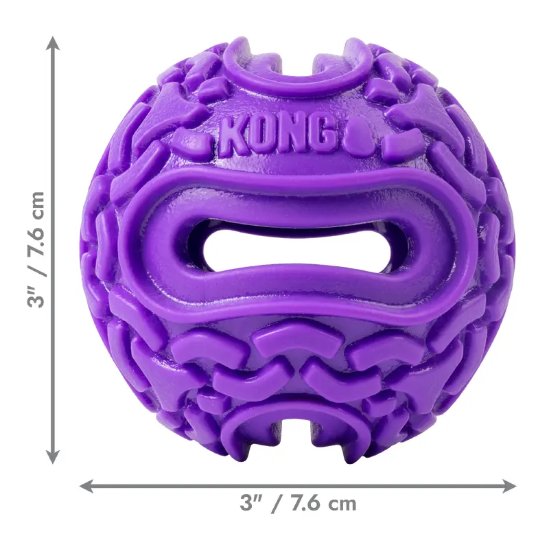 Kong Dog Toy Squeeze Purple Flex Ball Small