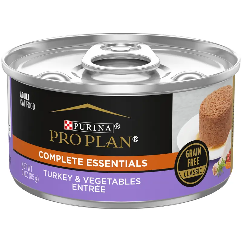Purina Pro Plan Grain Free Pate Wet Cat Food Turkey & Vegetables Entre 3oz