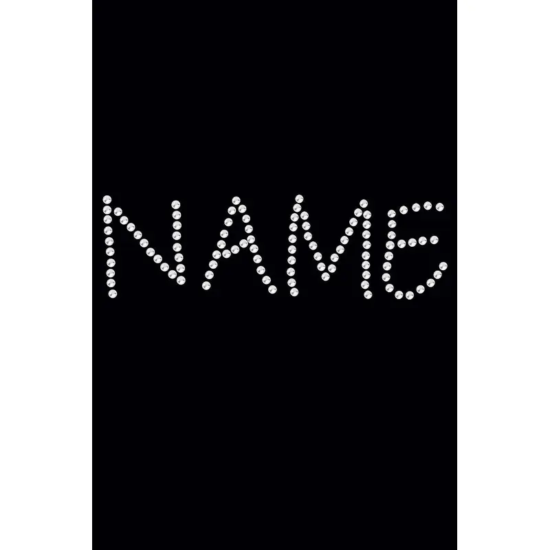 Custom Name or Phrase - Clear Rhinestones - Tutu
