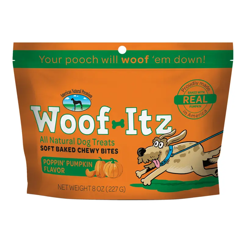American Natural Premium Woof Itz Poppin Pumpkin 8oz