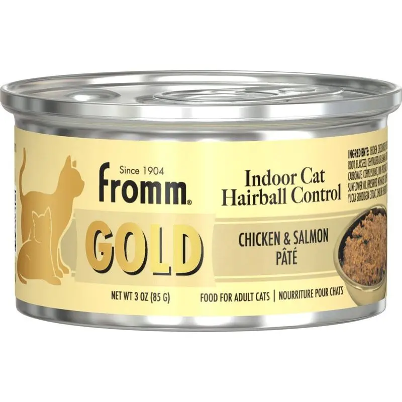 Fromm Indoor Gold Wet Cat Food - Chicken & Salmon Pt - 3oz Can