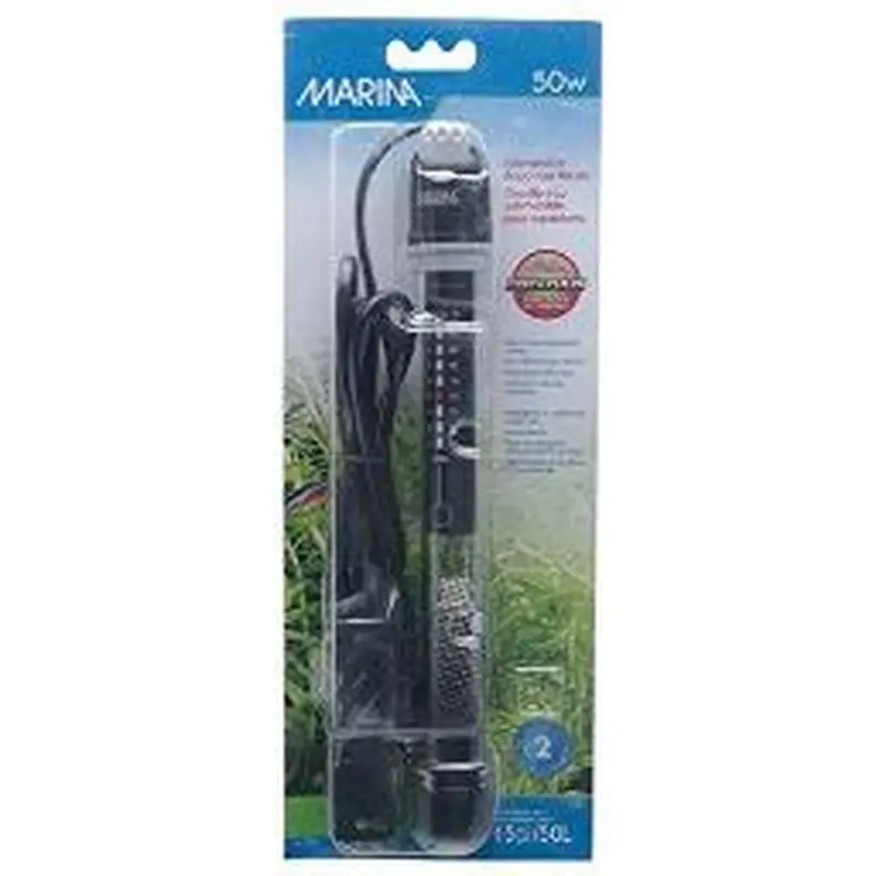 Marina Submersible Aquarium Heater  8.5-Inch  50-Watt