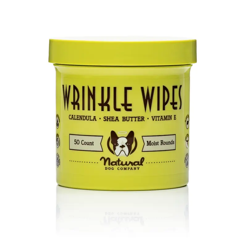 Natural Dog Company Wrinkle Wipes 50 ct