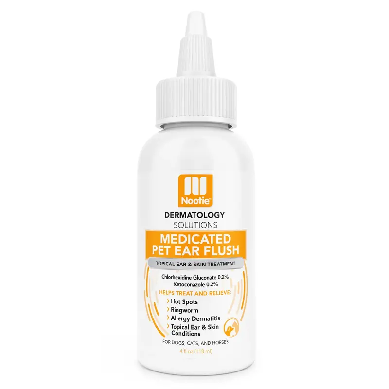 Nootie Dermatology Medicated Pet Ear Flush 4 oz