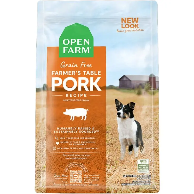 Open Farm Grain-Free Dry Dog Food - Pork & Veggies - 22lb Bag