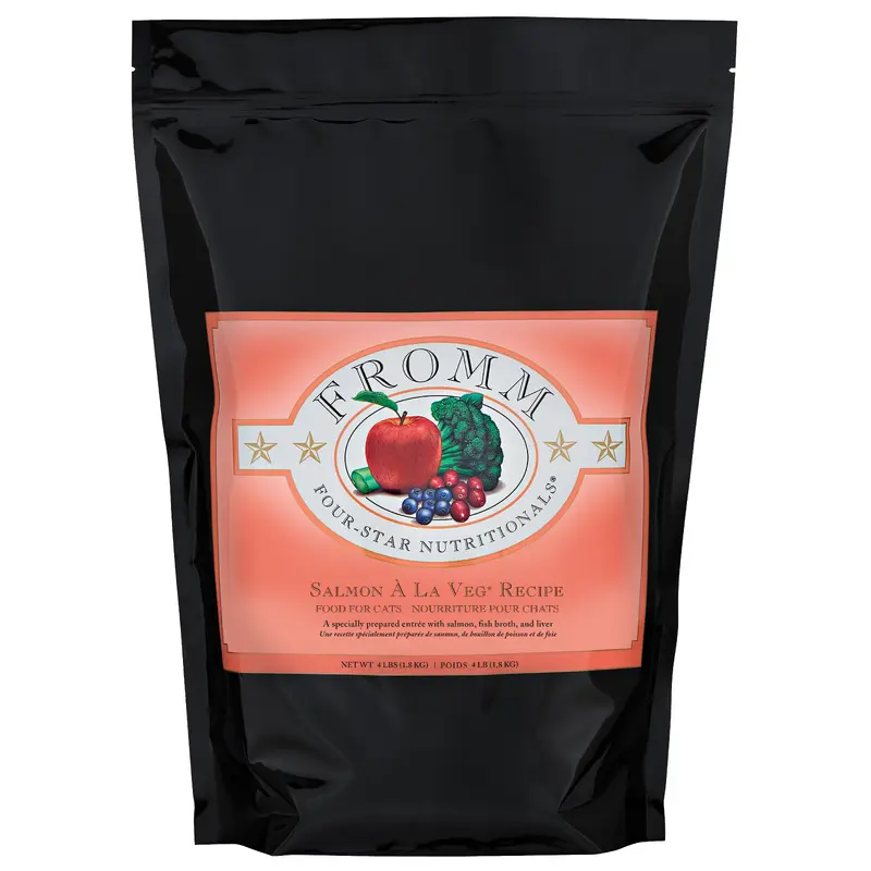 Fromm Four-Star Nutritionals Salmon  La Veg Food for Cats 4 lb
