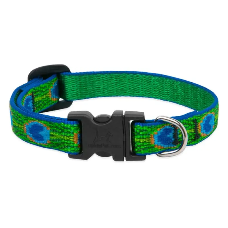 Lupine Pet Dog  1/2 In Wide 10-16 In Adjustable Collar Original Designs Tailfeathers