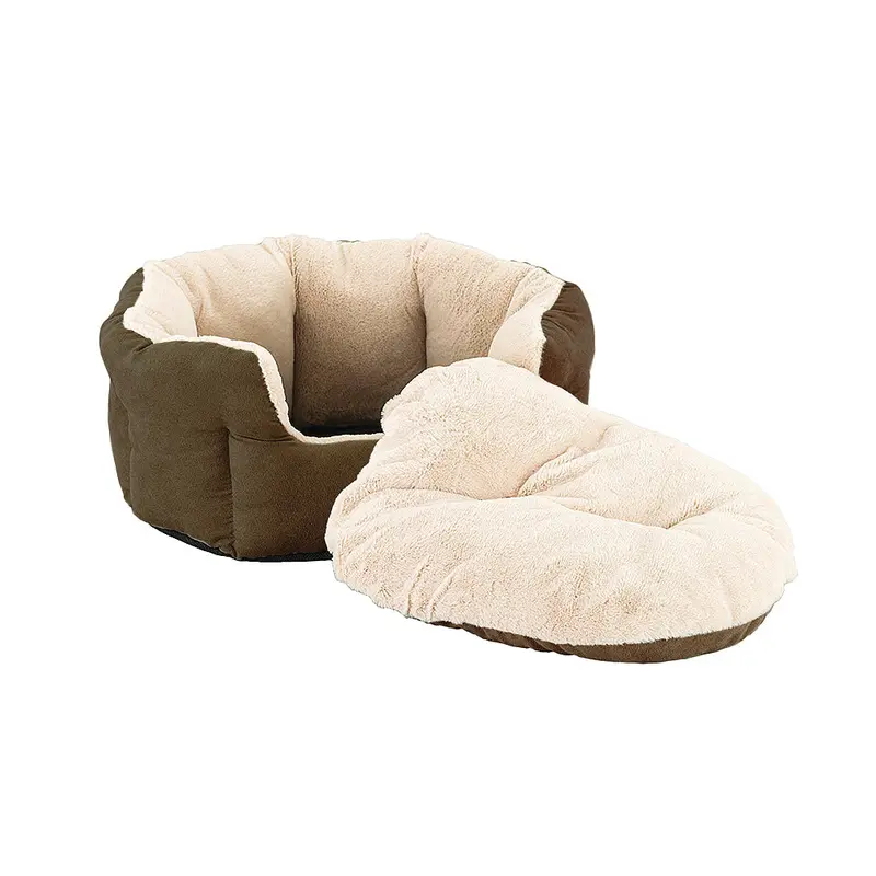Spot Ethical Pet Sleep Zone Reversible Cushion Dog Bed 18In Chocolate