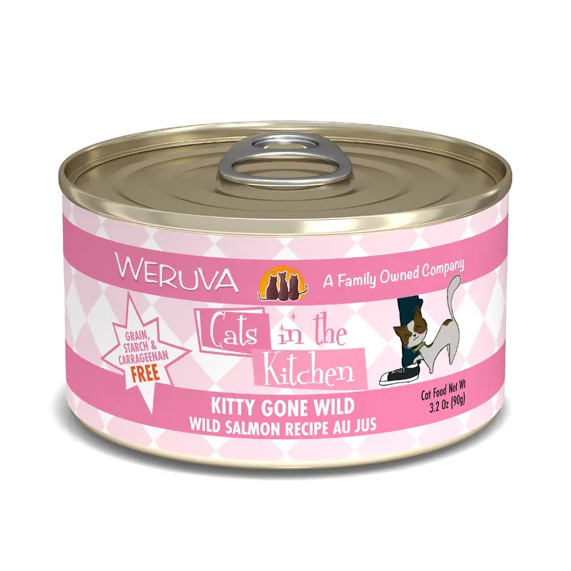Weruva Cats in the Kitchen 3.2oz Canned Cat Food Kitty Gone Wild