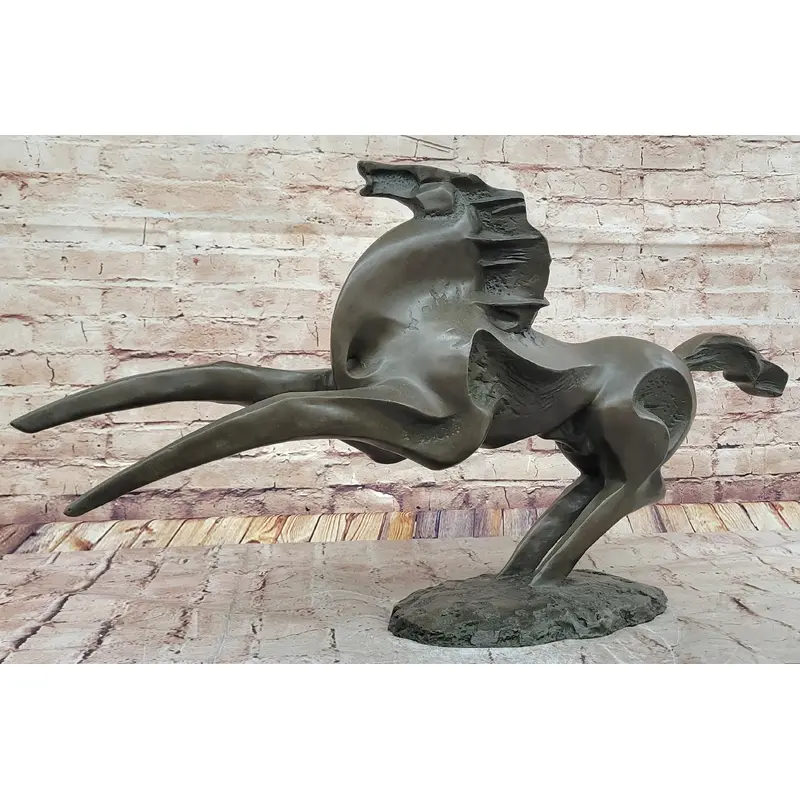 Abstract Bronze Stallion   Modern Equine Sculpture for Contemporary Dcor