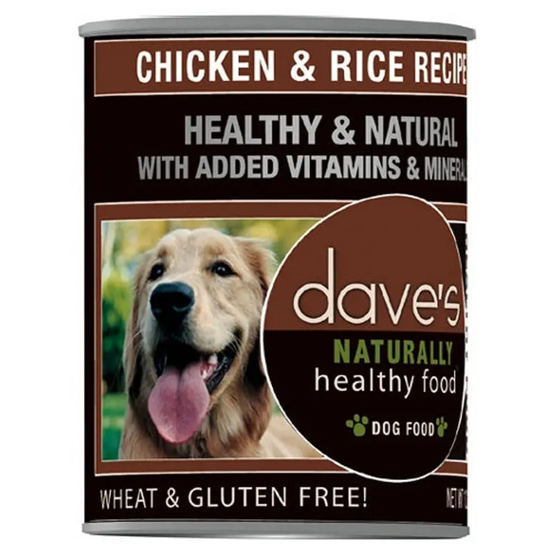 Dave's Naturally Healthy Chicken And Rice Canned Dog Food