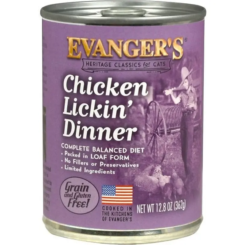 Evangers Chicken Lickin' Dinner Canned Cat Food