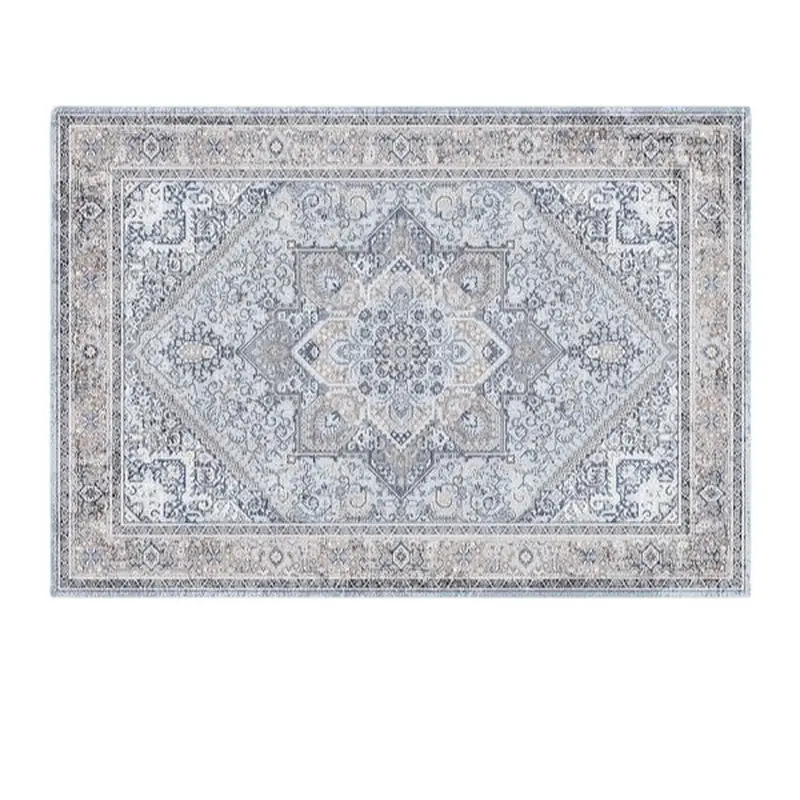 Washable Pet Mat Gentle Silvered Blue 3' x 4'