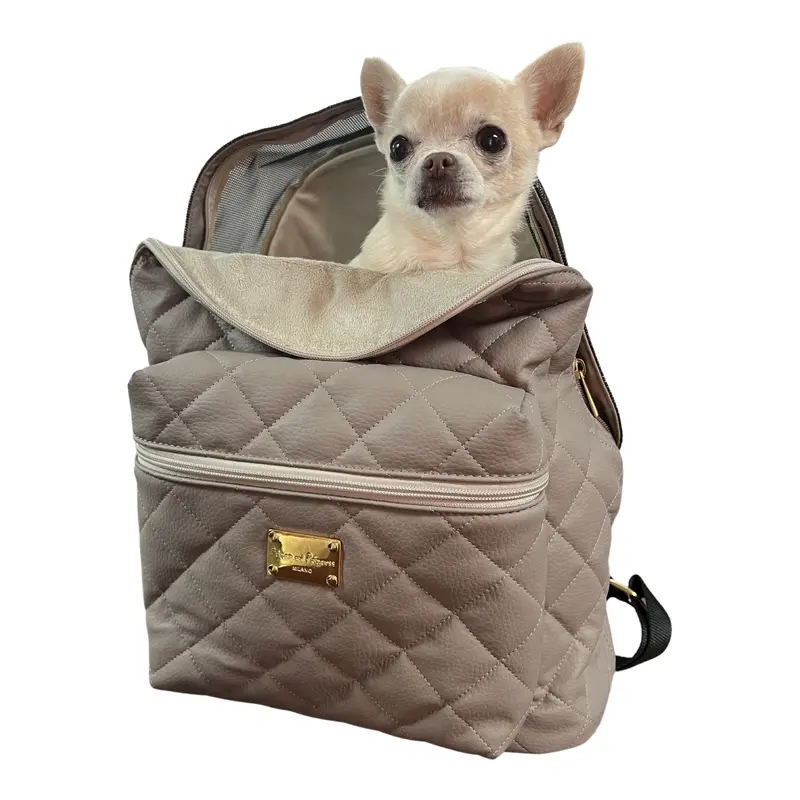 Backpack Dog Carrier - Taupe