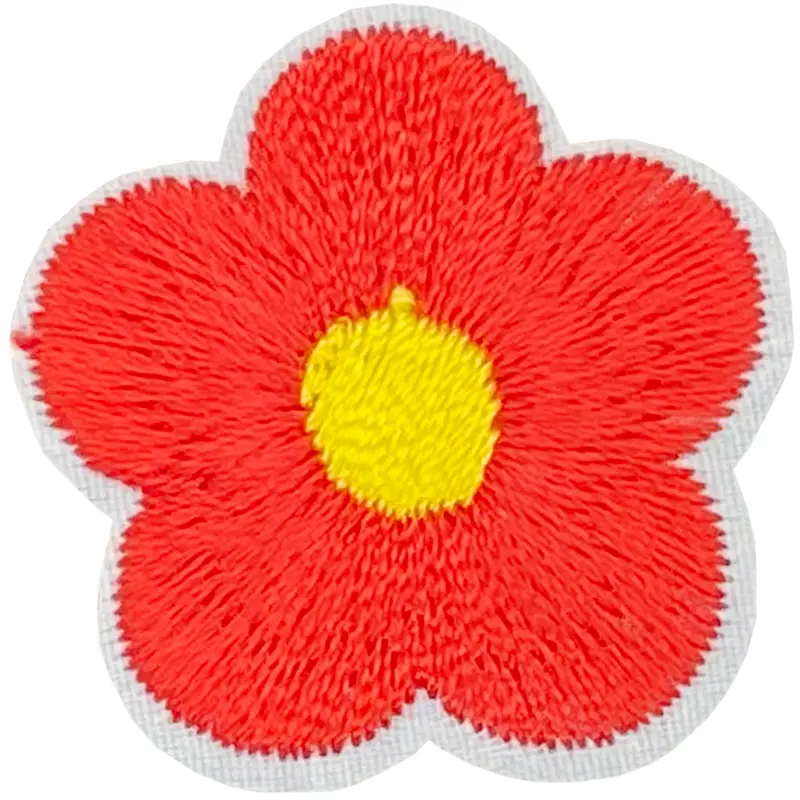 Small 5 Petal Flower (Red) - Patch