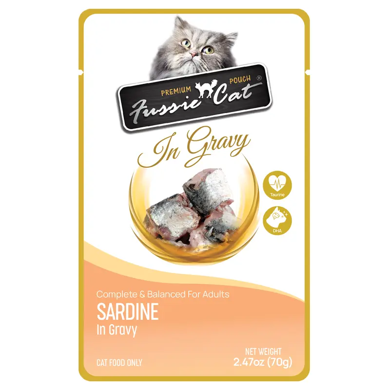 Fussie Cat Pouch - Sardine in Gravy (2.47oz)