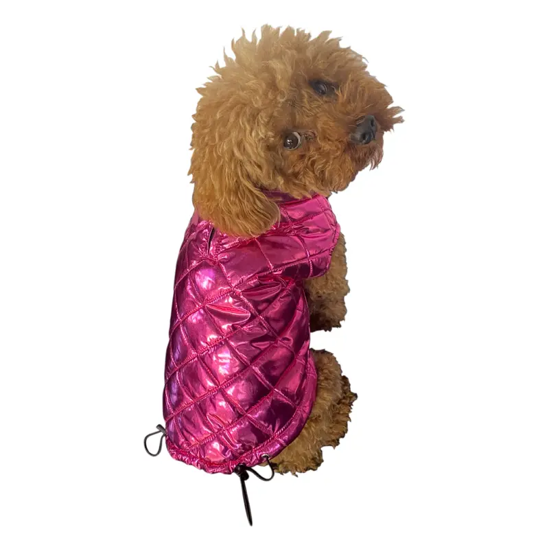 Mercedes Metallic Coat, Raspberry