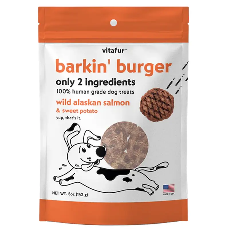 VitaFur Barkin Burger Alaskan Salmon & Sweet Potato 5oz